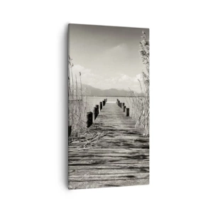 Bild auf Leinwand - Leinwandbild - In der Stille des Grases - 55x100 cm