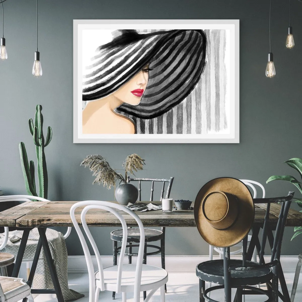 Poster in einem weißen Rahmen - Wo soll ich dich finden? - 100x70 cm