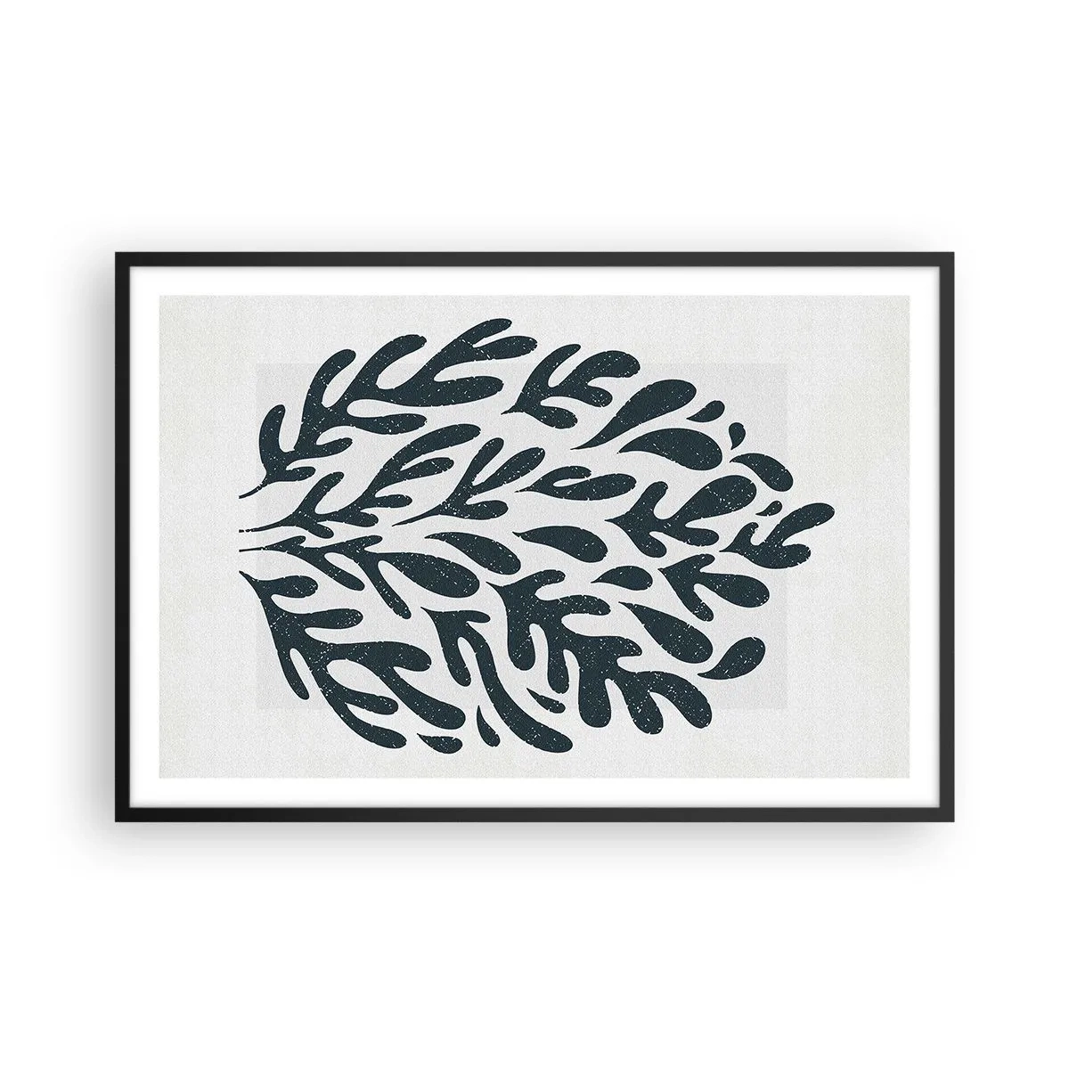 Poster in einem schwarzem Rahmen - Formen der Natur - 91x61 cm