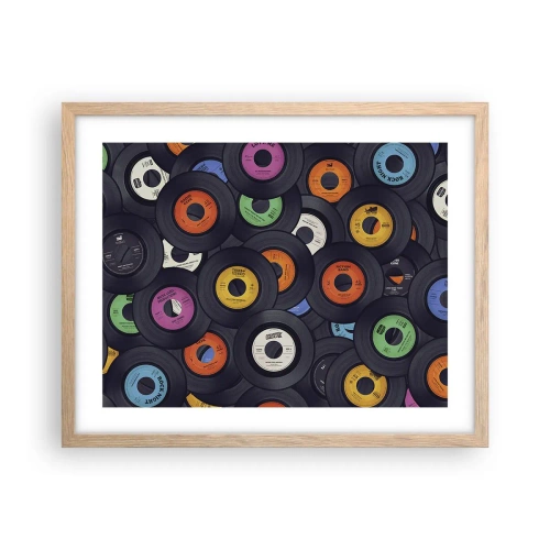Poster in einem Rahmen aus heller Eiche - Farben der Klassiker - 50x40 cm