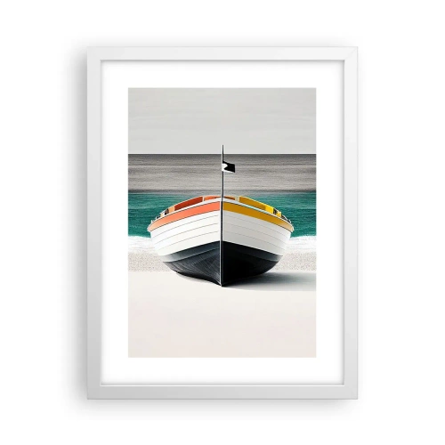 Poster in einem weißen Rahmen - An seinem Platz - 30x40 cm