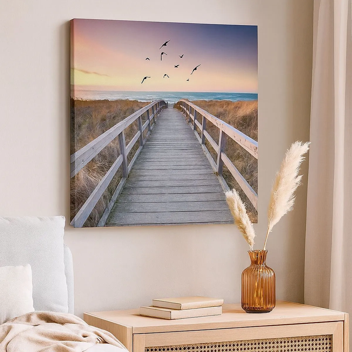 Bild auf Leinwand - Leinwandbild - Der Raum für Auffliegen - 30x30 cm