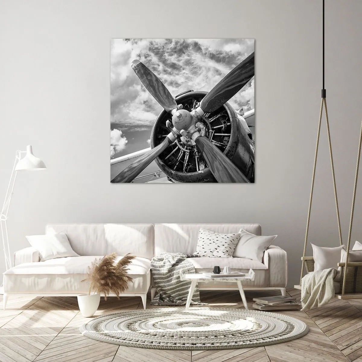 Bild auf Leinwand - Leinwandbild - Eroberer der Lüfte - 60x60 cm