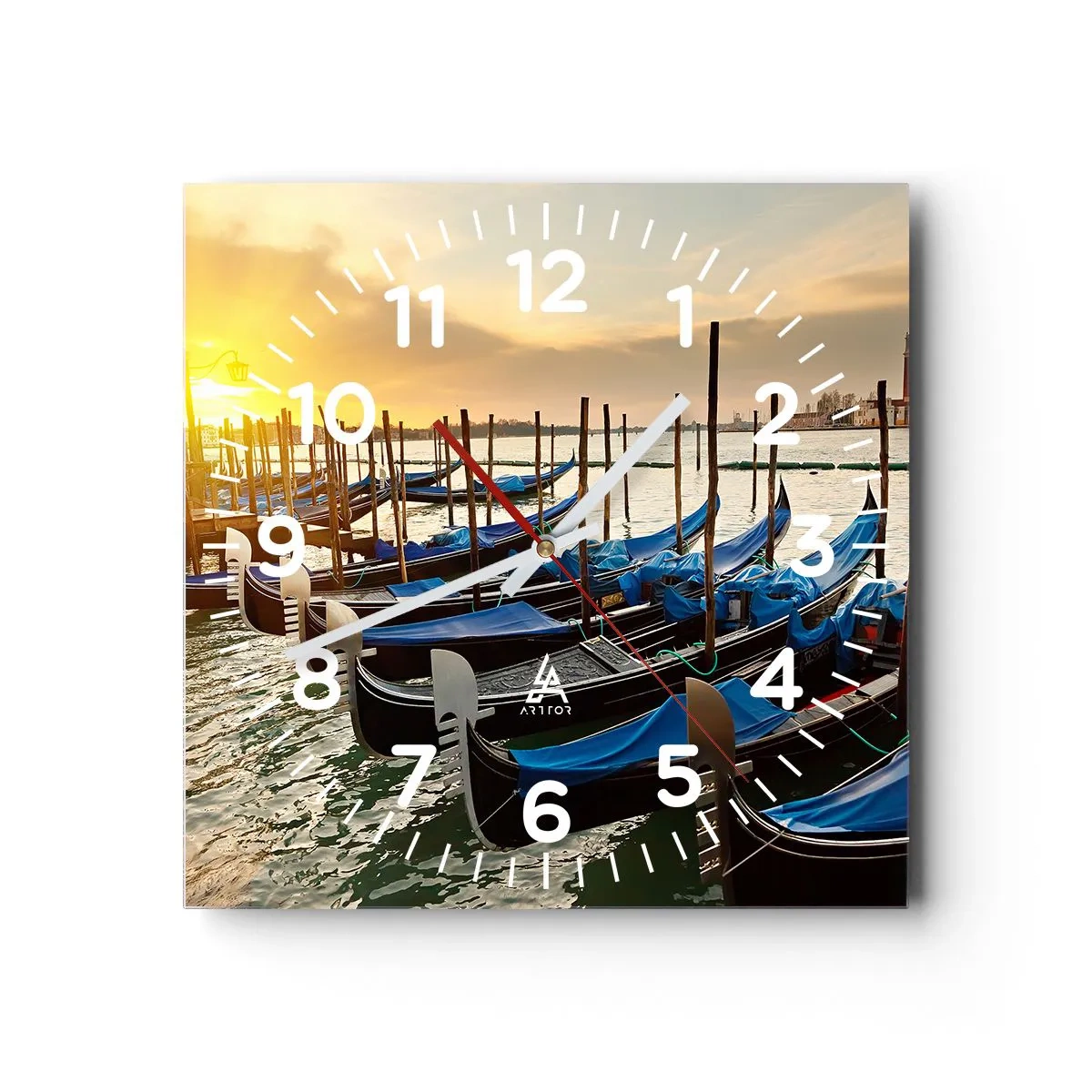 Wanduhr - Glasuhr - Bevor das Summen kommt - 40x40 cm