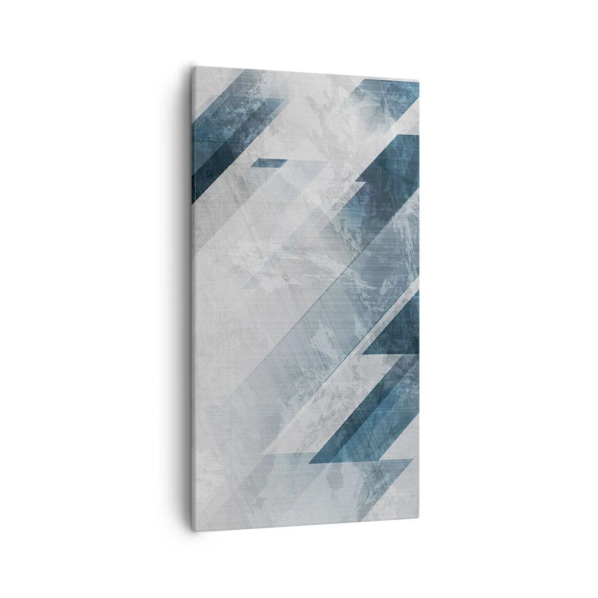 Bild auf Leinwand - Leinwandbild - Räumliche Komposition - graue Bewegung - 55x100 cm