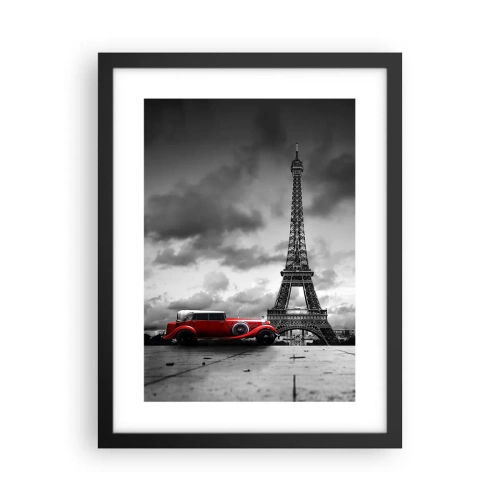 Poster in einem schwarzem Rahmen - Vor nicht allzu langer Zeit in Paris - 30x40 cm