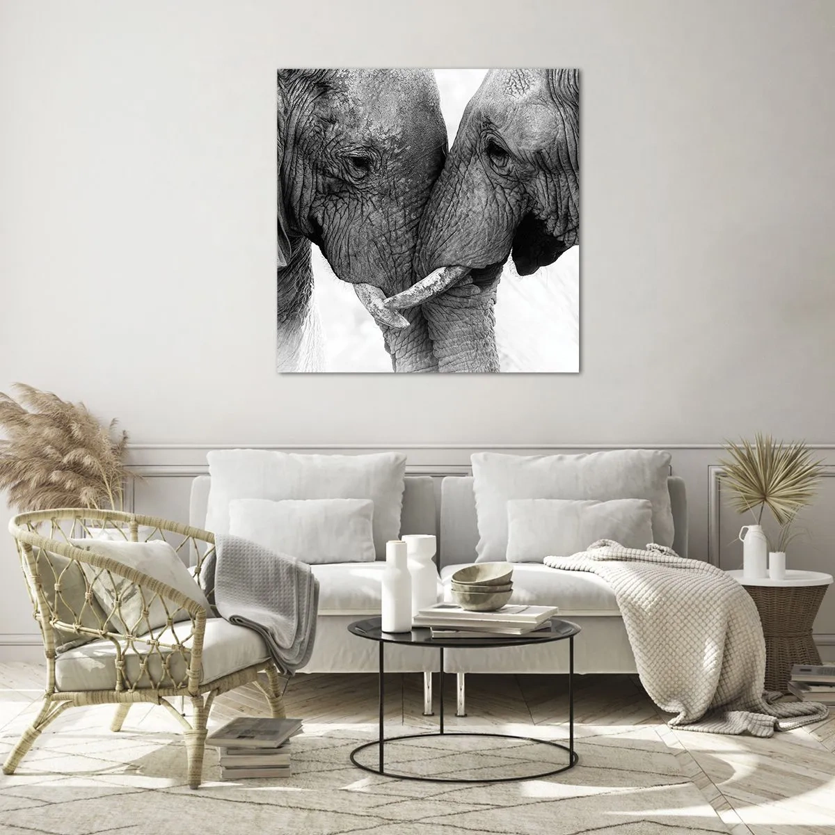 Glasbild - Bild auf glas - Herzliches Geständnis - 50x50 cm