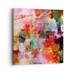 Bild auf Leinwand - Leinwandbild - Eine Reise durch die Rosen - 30x30 cm