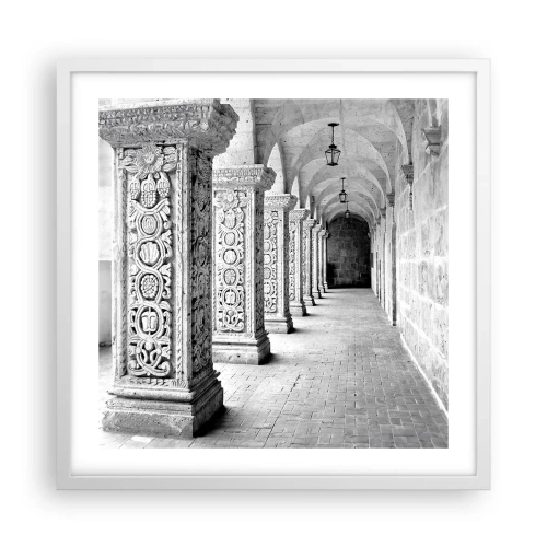 Poster in einem weißen Rahmen - Und wo geht’s hin...? - 50x50 cm