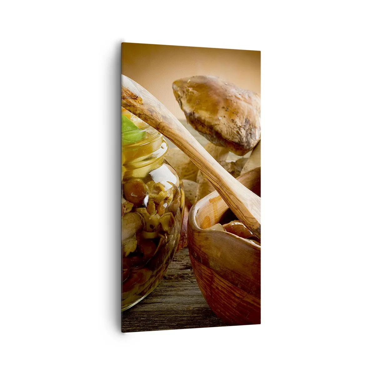 Bild auf Leinwand - Leinwandbild - Ob frisch oder gesalzen, oder in der Herbstsaison ... - 65x120 cm