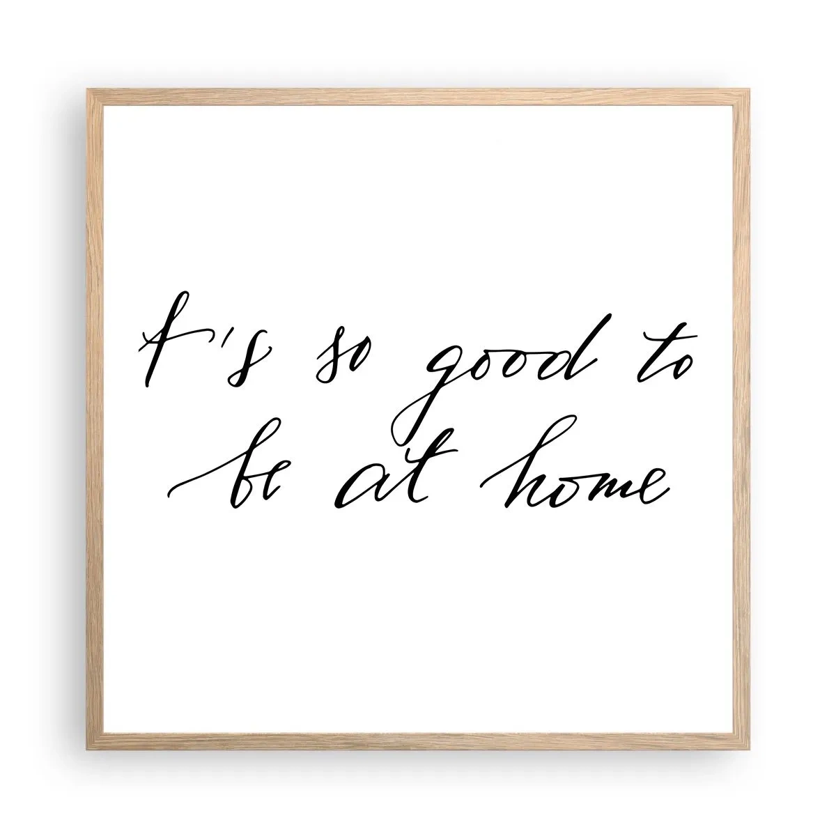 Poster in einem Rahmen aus heller Eiche - Die ganze Wahrheit - 60x60 cm