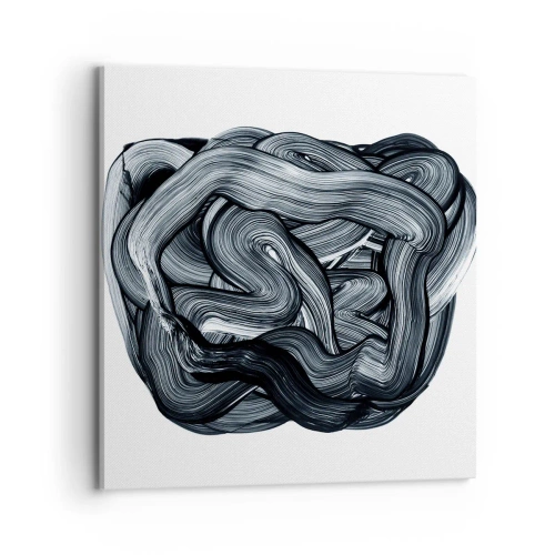 Bild auf Leinwand - Leinwandbild - Es ist nicht so einfach - 70x70 cm