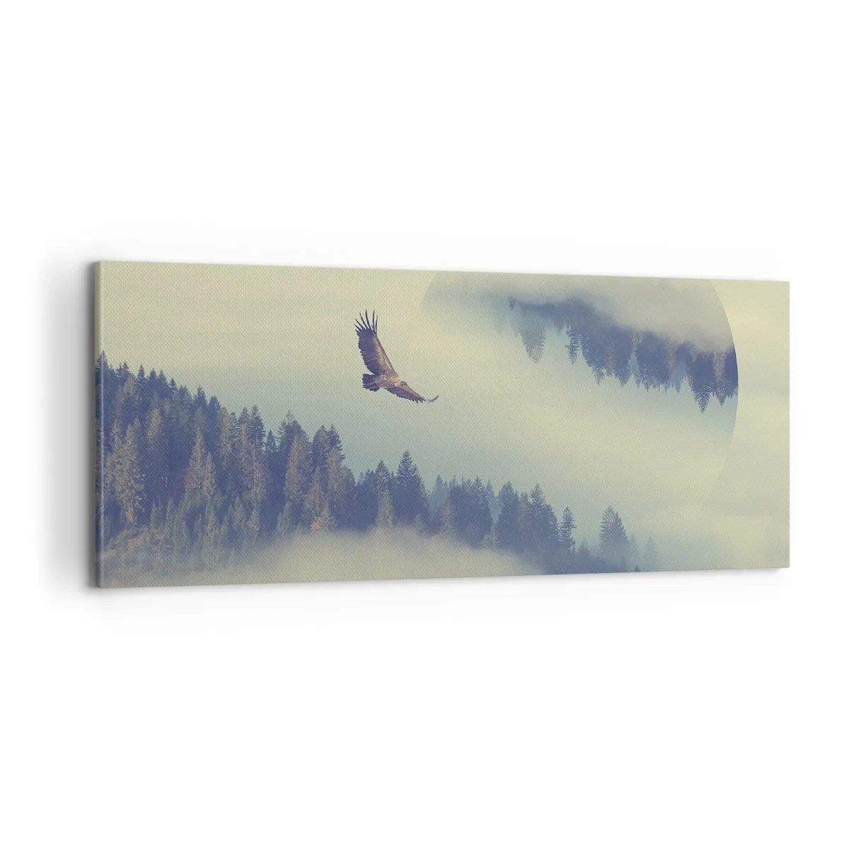 Bild auf Leinwand - Leinwandbild - Ich habe den Schatten eines Adlers gesehen - 100x40 cm