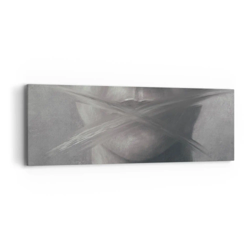 Bild auf Leinwand - Leinwandbild - Ohne ein Wort - 90x30 cm