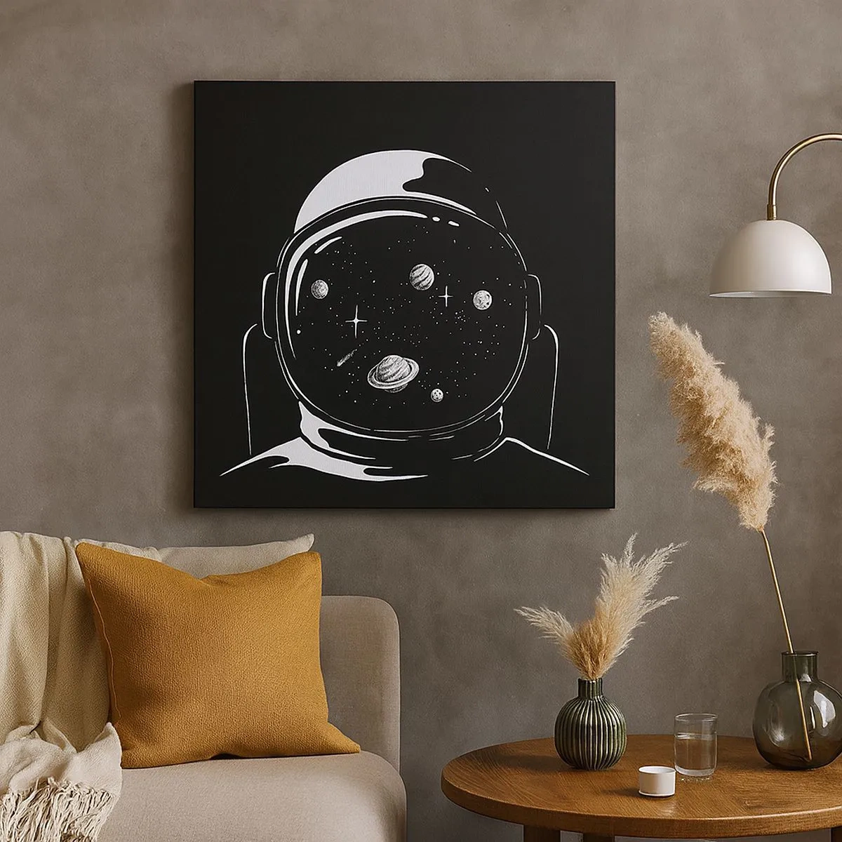 Bild auf Leinwand - Leinwandbild - Schöne Aussicht - 30x30 cm