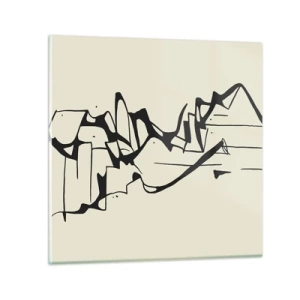 Glasbild - Bild auf glas - Vielleicht eine Landschaft - 50x50 cm