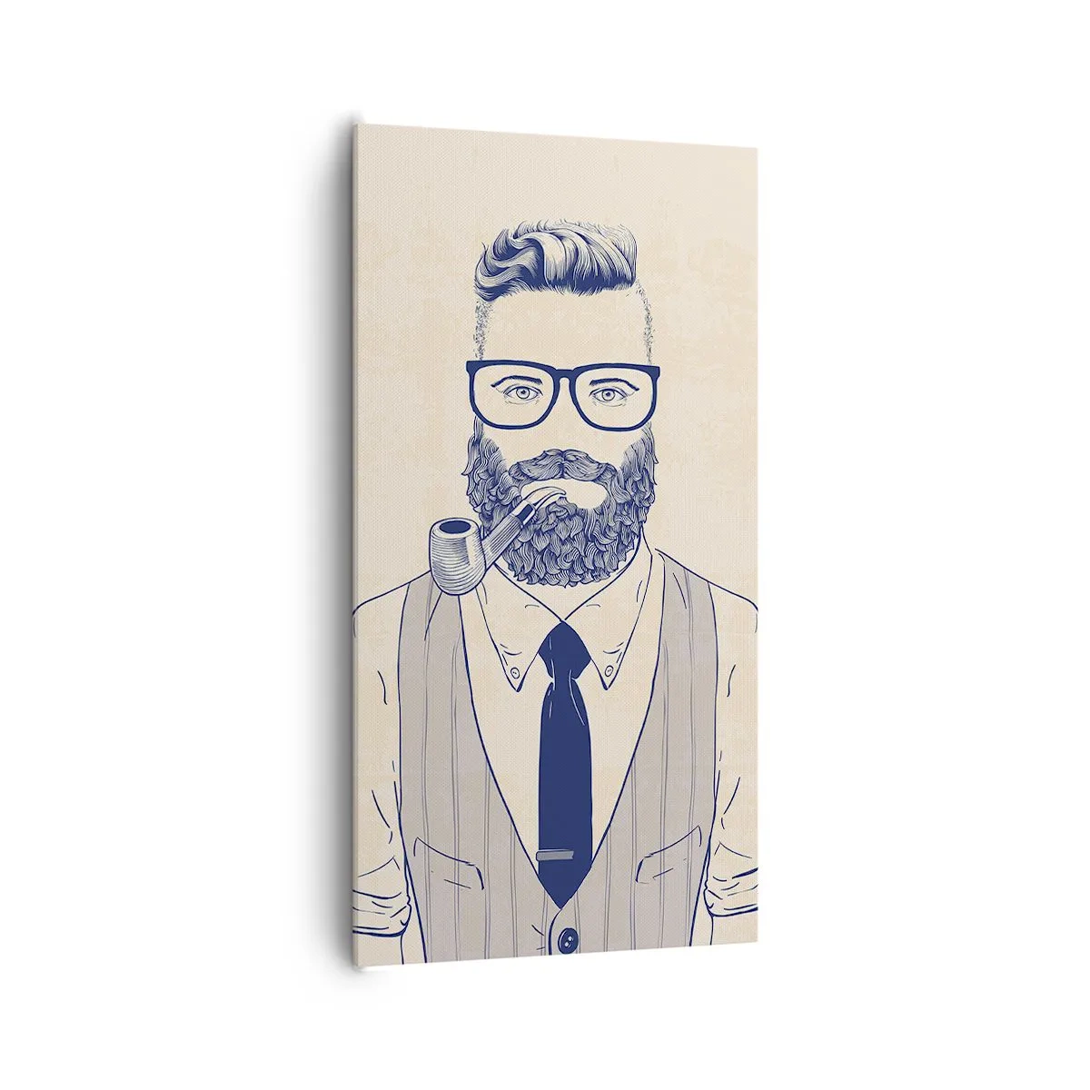 Bild auf Leinwand - Leinwandbild - Fröhlich, maskulin und modisch - 65x120 cm