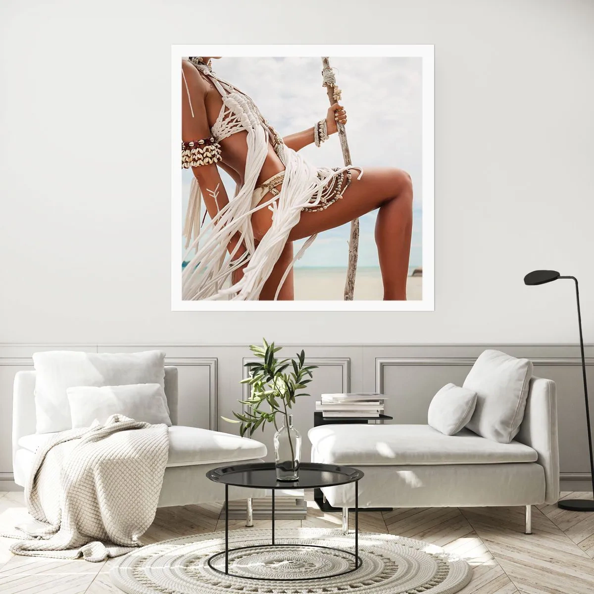 Poster - Eine Priesterin der Sonne - 40x40 cm