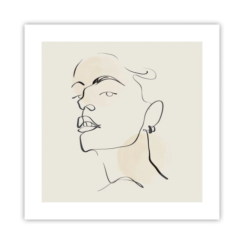 Poster - Ein stolzer Blick - 40x40 cm