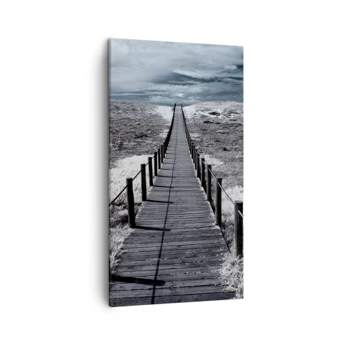 Bild auf Leinwand - Leinwandbild - Direkt ans Ufer - 45x80 cm