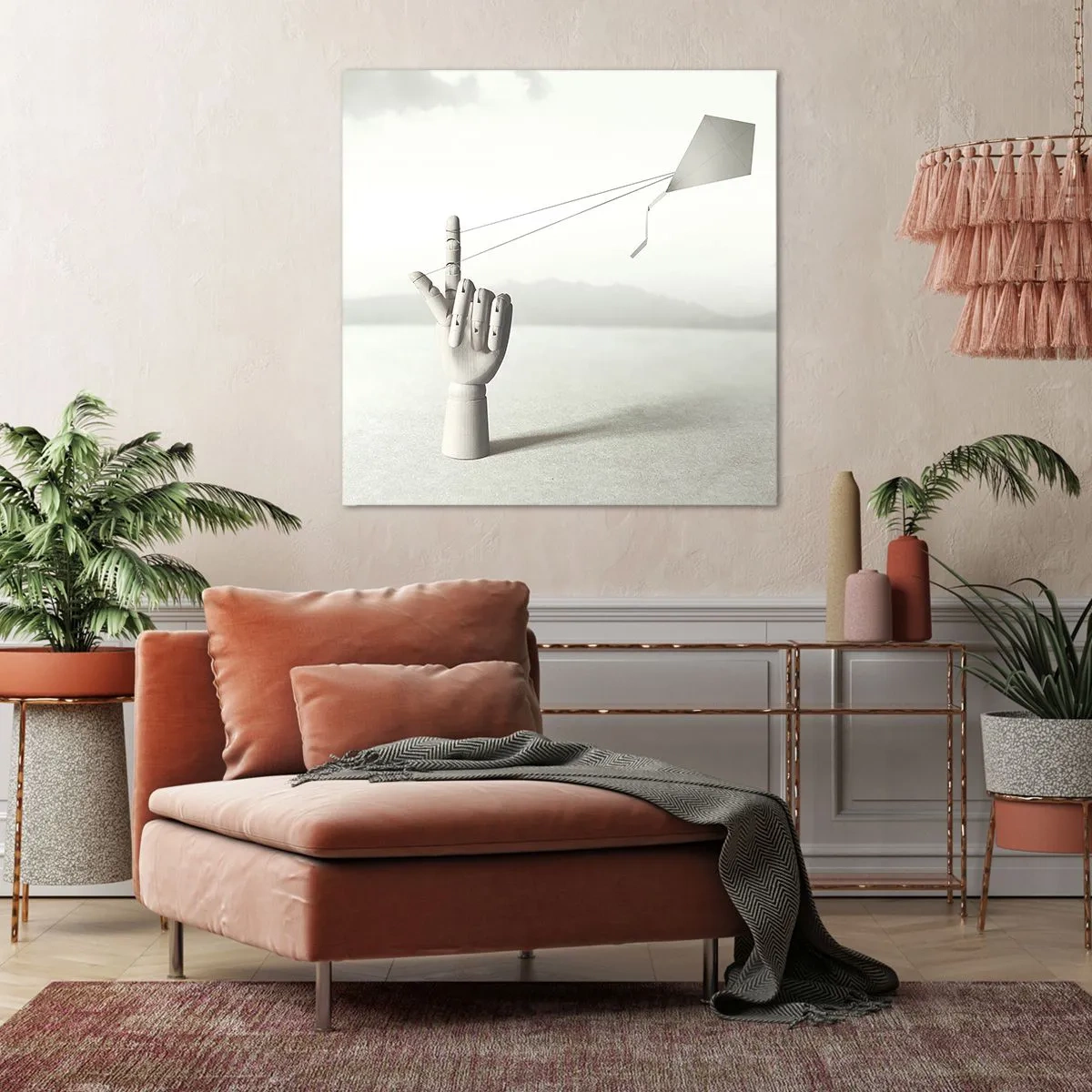 Bild auf Leinwand - Leinwandbild - Kraftprobe - 70x70 cm