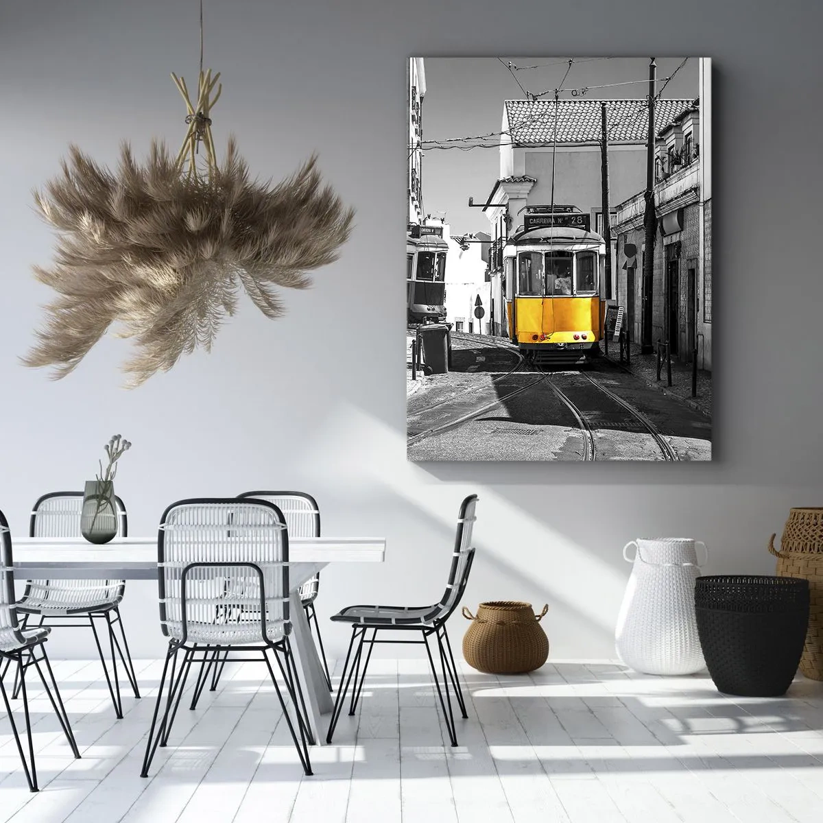 Bild auf Leinwand - Leinwandbild - Der Geist von Lissabon - 65x120 cm