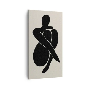 Bild auf Leinwand - Leinwandbild - In deinen eigenen Armen - 55x100 cm