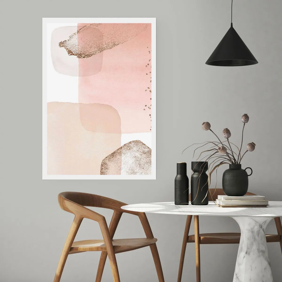 Poster - Ein Blick durch die Farbe - 40x50 cm