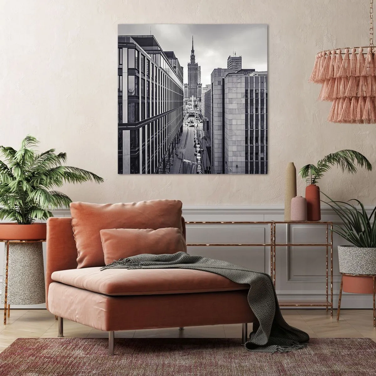 Bild auf Leinwand - Leinwandbild - Warschauer Tal - 50x50 cm