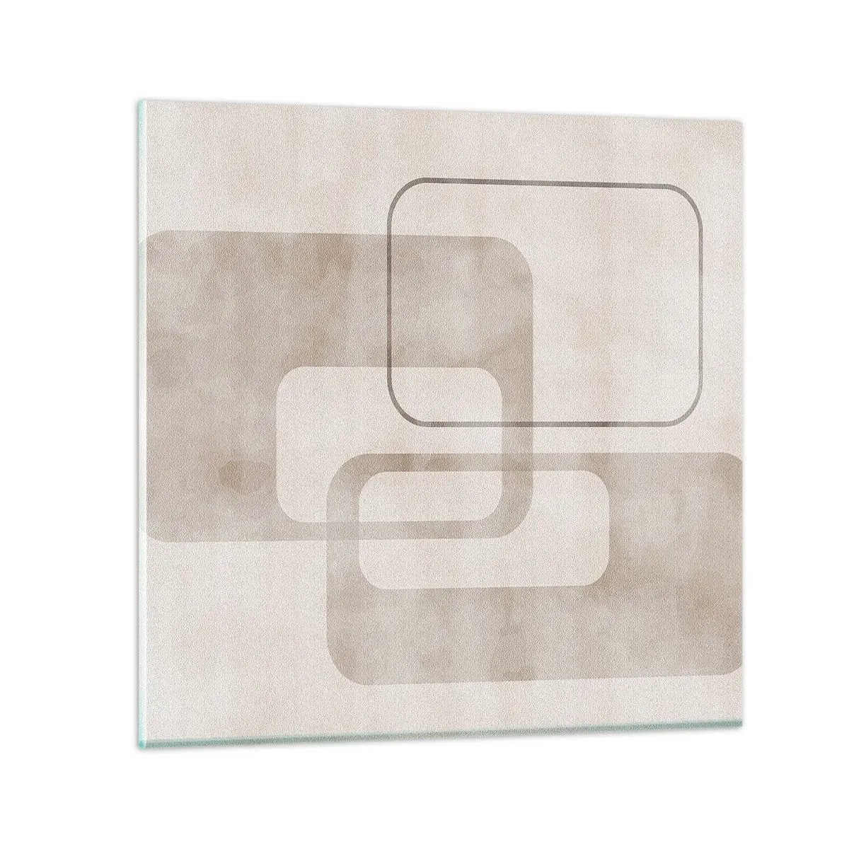 Glasbild - Bild auf glas - Geometrische Fuge - 40x40 cm