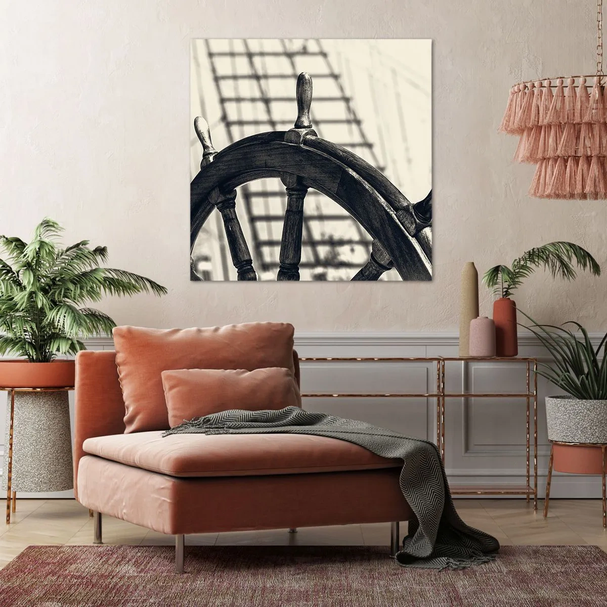 Bild auf Leinwand - Leinwandbild - Meeresgeschichten - 40x40 cm