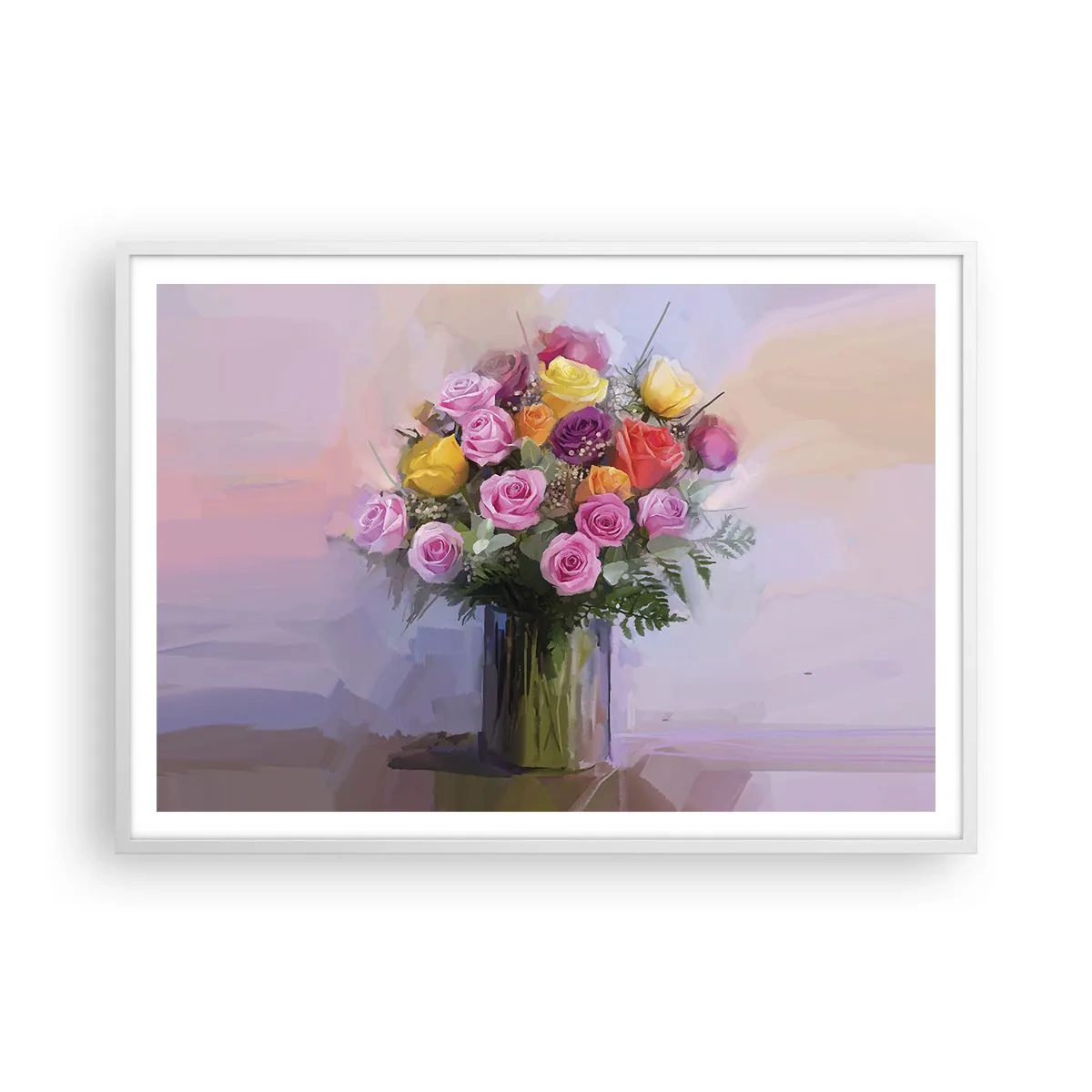 Poster in einem weißen Rahmen - Festgehaltene Schönheit - 100x70 cm