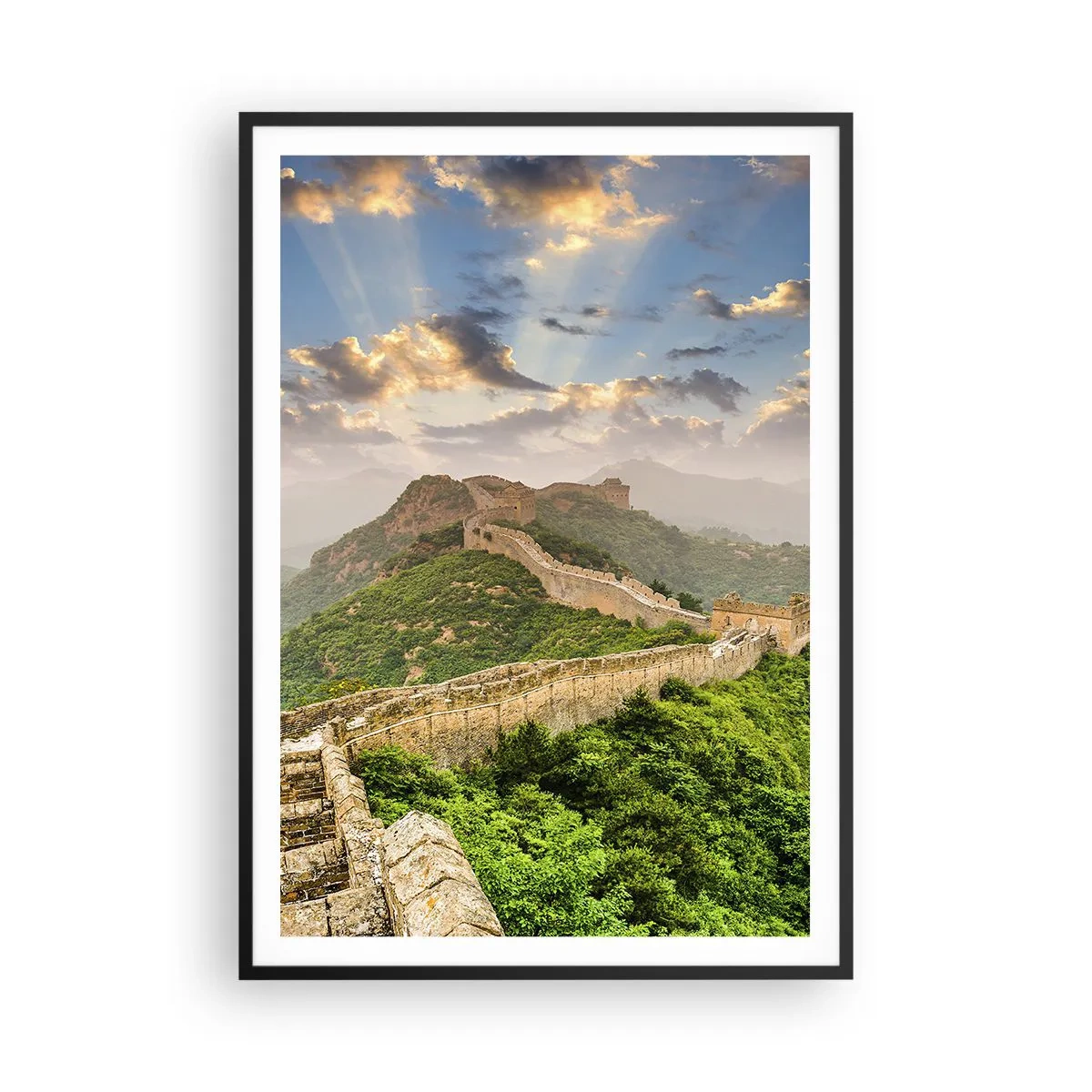 Poster in einem schwarzem Rahmen - Ewige Größe - 70x100 cm