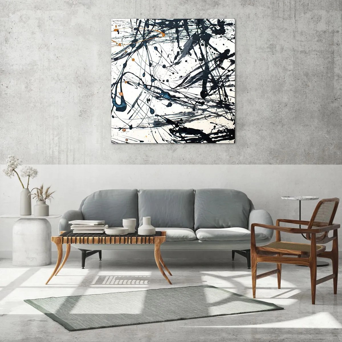 Glasbild - Bild auf glas - Sinn machen oder keinen Sinn machen? - 50x50 cm