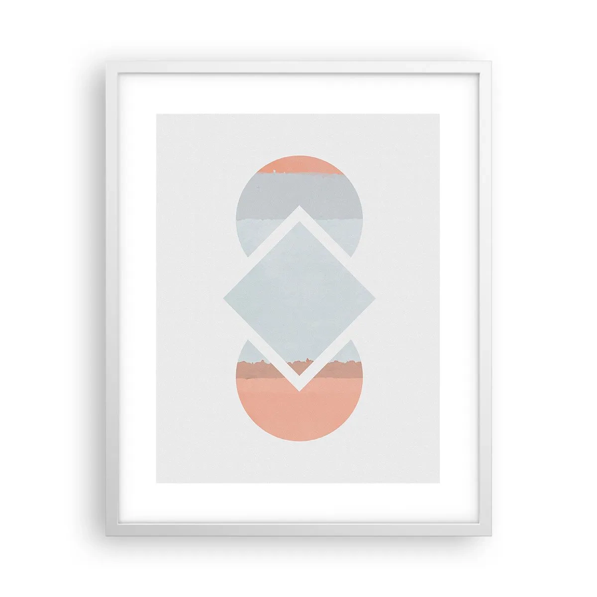 Poster in einem weißen Rahmen - Die Situation ist klar - 40x50 cm