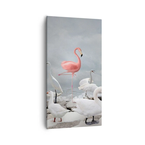 Bild auf Leinwand - Leinwandbild - Wie kam ich hier hin? - 55x100 cm