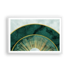 Poster in einem weißen Rahmen - Anderes Sonnensystem - 91x61 cm