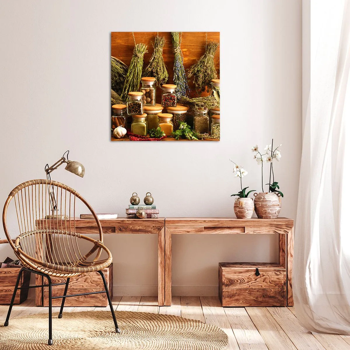 Bild auf Leinwand - Leinwandbild - Küchenzauber - 30x30 cm