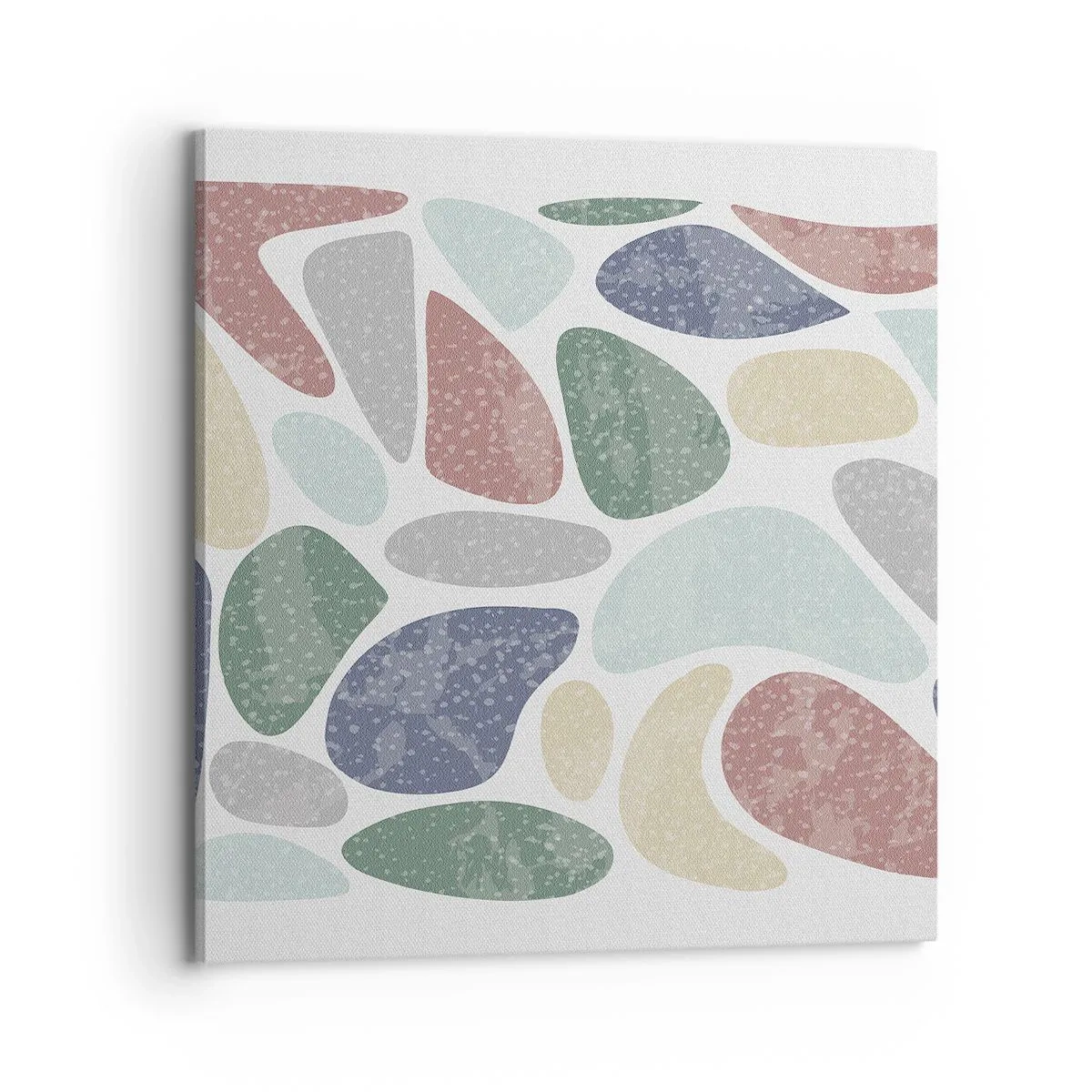 Bild auf Leinwand - Leinwandbild - Mosaik aus pulverförmigen Farben - 70x70 cm