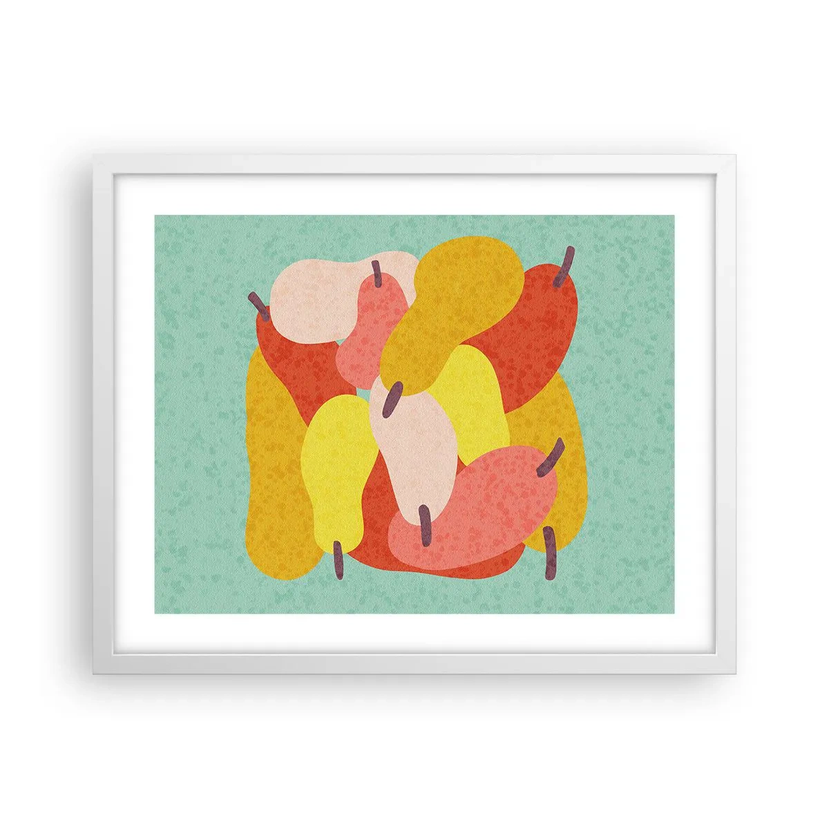 Poster in einem weißen Rahmen - Probieren Sie die Sommersonne - 50x40 cm