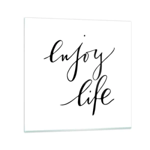 Glasbild - Bild auf glas - Nichts hinzufügen… - 50x50 cm