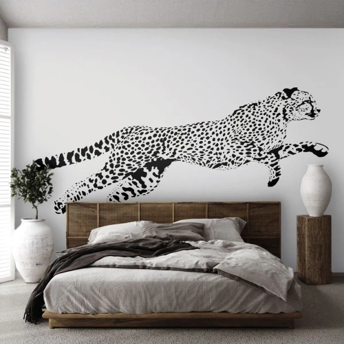 Fototapete Premium Sand - Der schnellste der Welt - Tiere, Gepard, Wilde Katze - 450x315 cm