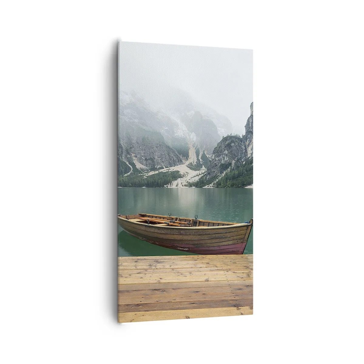 Bild auf Leinwand - Leinwandbild - Und die stolzen Felsen der Stirn - 65x120 cm