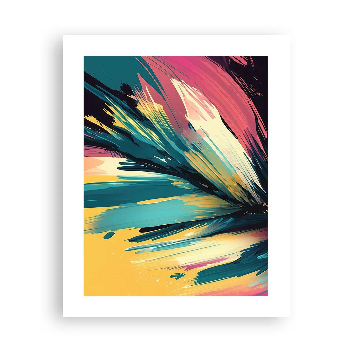 Poster - Komposition – eine Explosion der Freude - 40x50 cm