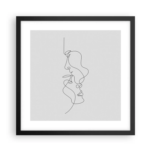 Poster in einem schwarzem Rahmen - Die Hitze bitterer Begierden - 40x40 cm