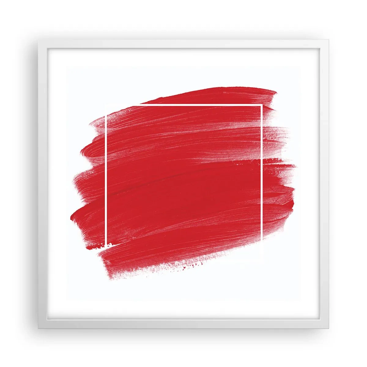 Poster in einem weißen Rahmen - Aus dem Rahmen - 50x50 cm