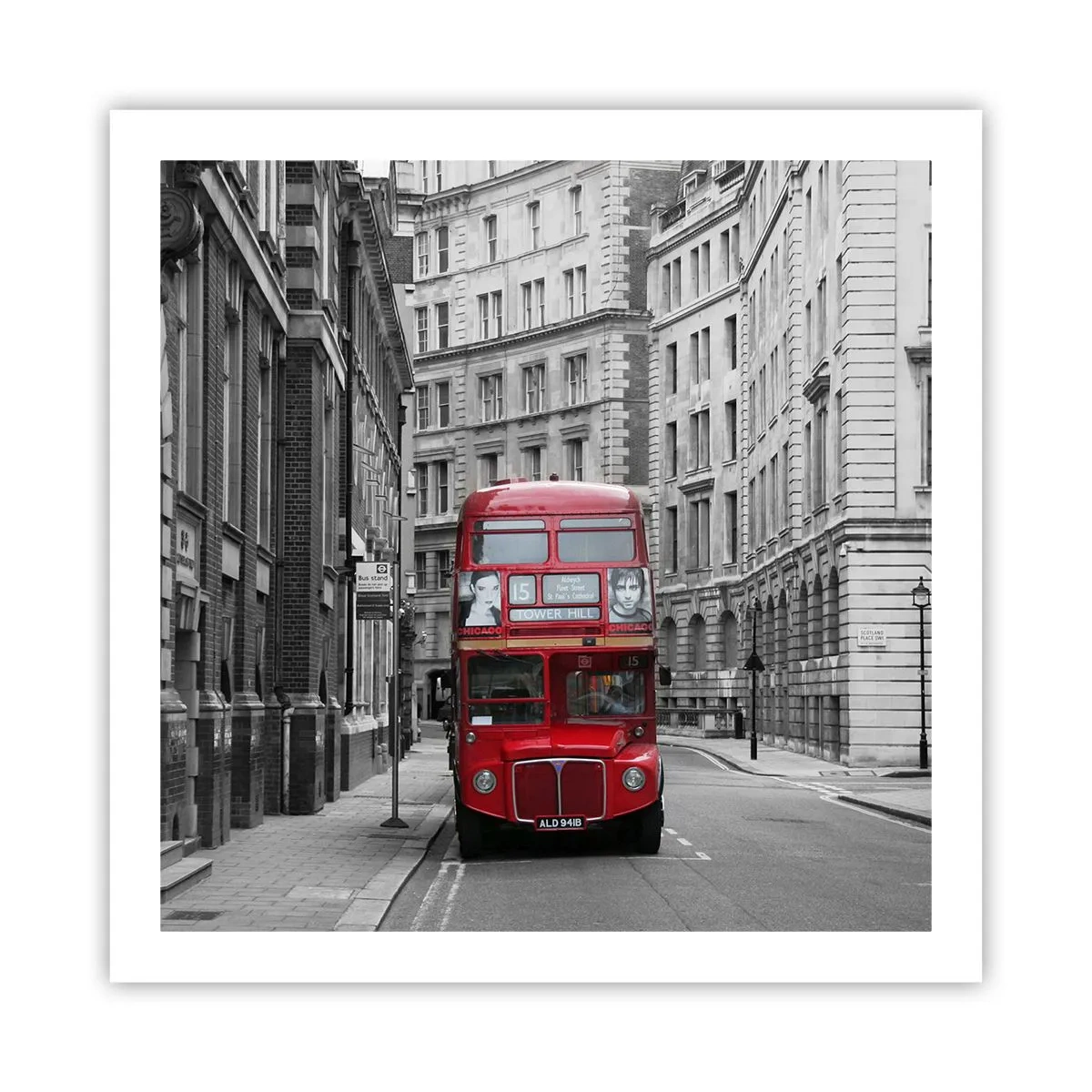 Poster - Der Alltag muss nicht grau sein - 60x60 cm