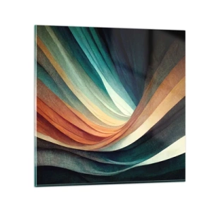 Glasbild - Bild auf glas - Aus Farben gewebt - 50x50 cm