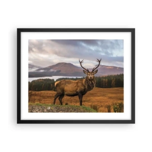 Poster in einem schwarzem Rahmen - Die Majestät der Natur - 50x40 cm