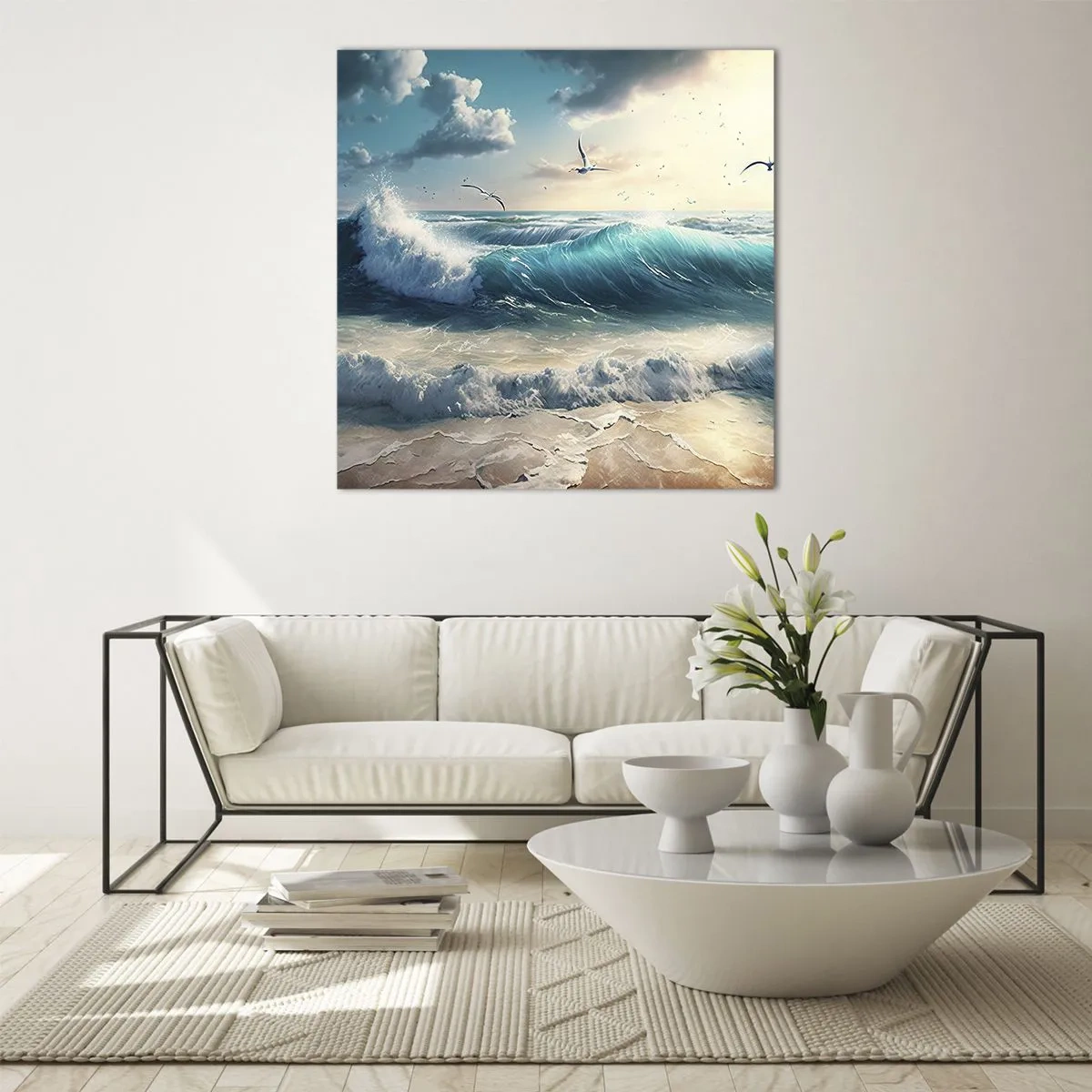 Glasbild - Bild auf glas - Es summt nur für dich - 70x70 cm